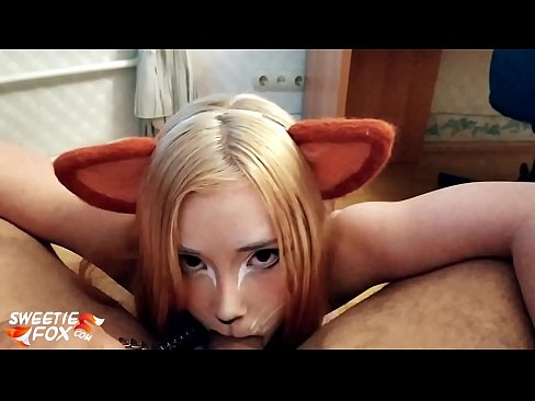 ❤️ Кицунэ глытае член і канчае ў рот ❤️❌ Порна у нас